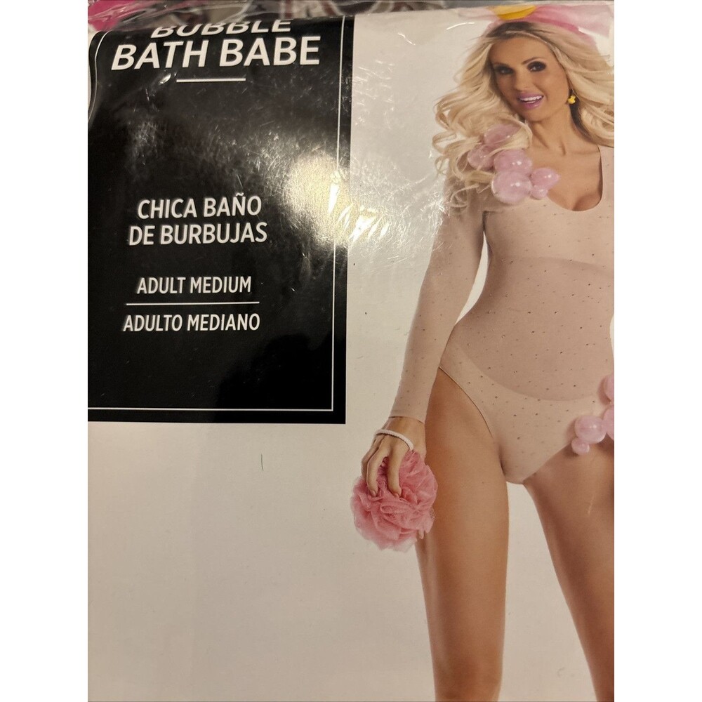 Women's Sexy Bubble Bath Babe Halloween Party King Costume Adult Size Medium New